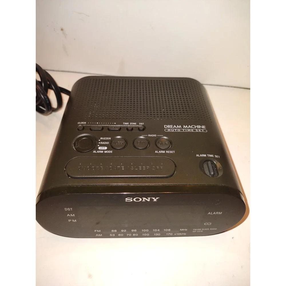 Sony Dream Machine ICF-C210 AM FM Digital Clock Radio Snooze Alarm Time Set